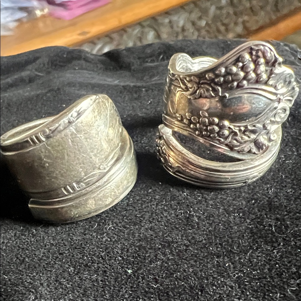 Silver Spoon Rings